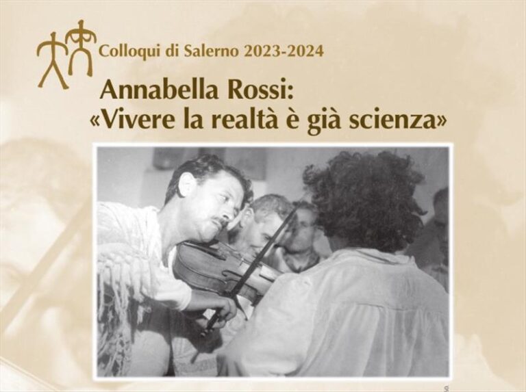 Annabella Rossi: vivere la realtà è già scienza