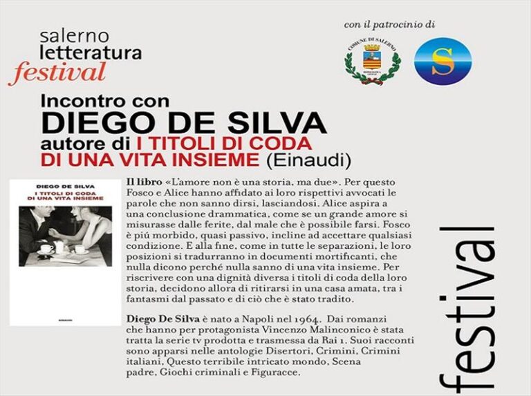 Incontro con Diego de Silva – #fuorifestival