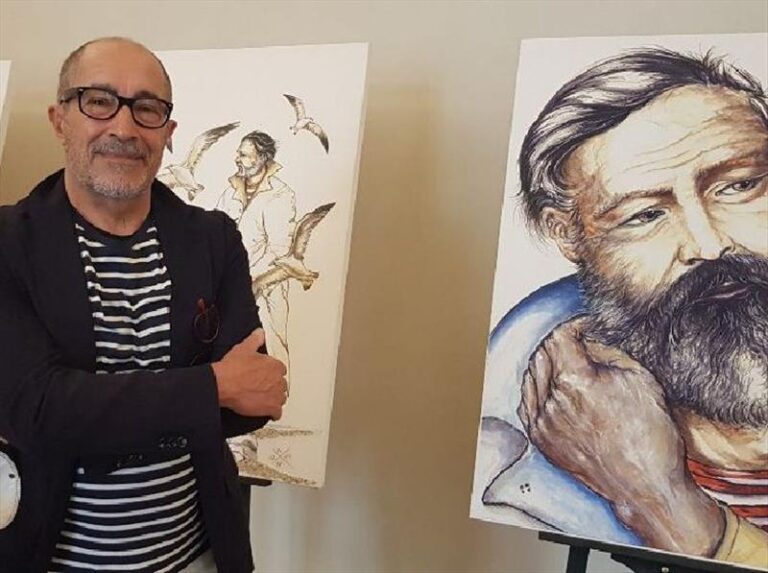 Ernest Hemingway nei quadri di Renaldo Fasanaro