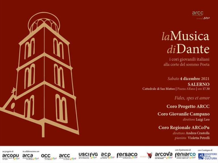La Musica di Dante, i cori giovanili italiani alla corte del sommo Poeta