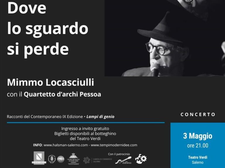 Dove lo sguardo si perde – Concerto di Mimmo Locasciulli