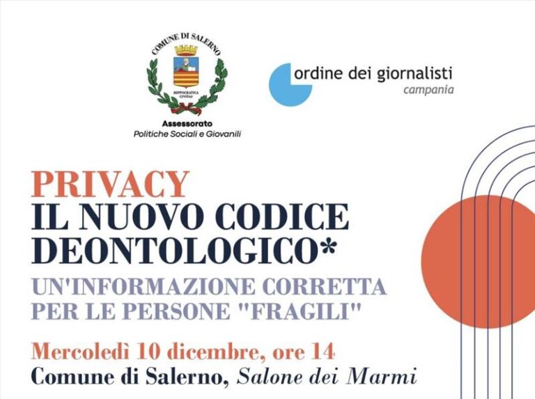 Privacy – Il nuovo codice deontologico