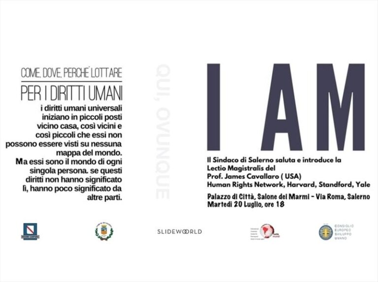 “Qui, OVUNQUE” Come, dove, perché lottare per i diritti umani