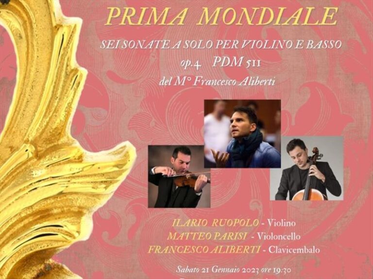 Francesco Aliberti – sei sonate a solo per violino e basso