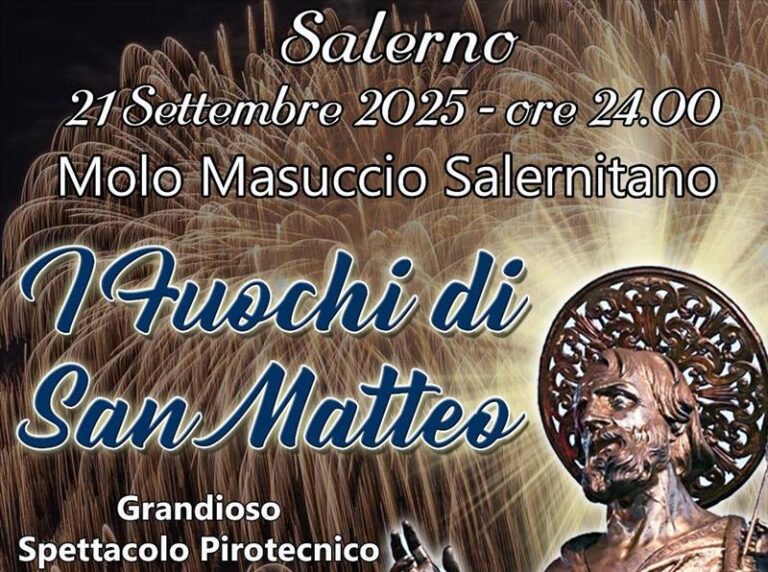 San Matteo 2025 – Spettacolo pirotecnico