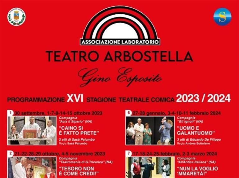 Teatro Arbostella: Stagione 2023 / 2024
