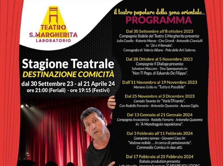 Teatro S. Margherita: Stagione 2023 / 2024